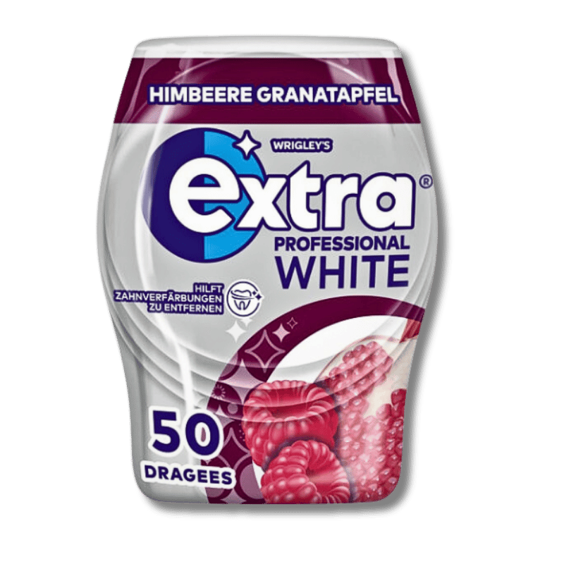 Wrigley’s Extra Professional White Himbeere Granatapfel (50 Dragees)