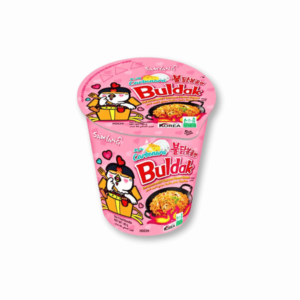 SamYang Buldak Buldak Carbonara PINK Spicy Ramen Cup 80g - Allinone Trade GmbH