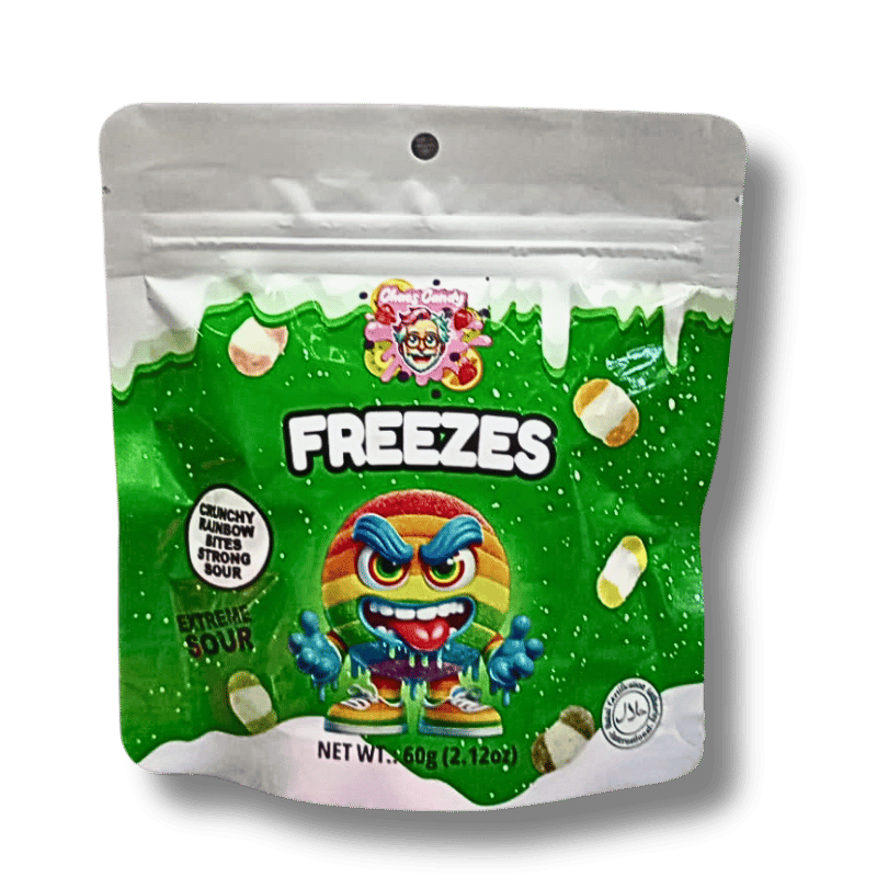 Chaos Candy Chaos Candy Freezes Crunchy Rainbow Bites Strong Sour 60g - Allinone Trade GmbH