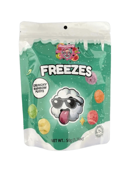Chaos Candy Chaos Candy Freezes Crunchy Rainbow Puffs 24x50g - Allinone Trade GmbH