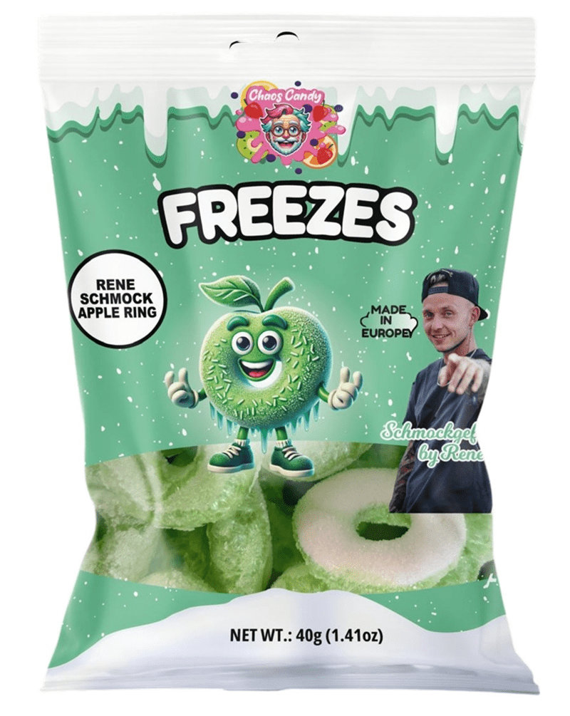 Chaos Candy Chaos Candy Freezes saure Apfelringe 40g - Allinone Trade GmbH