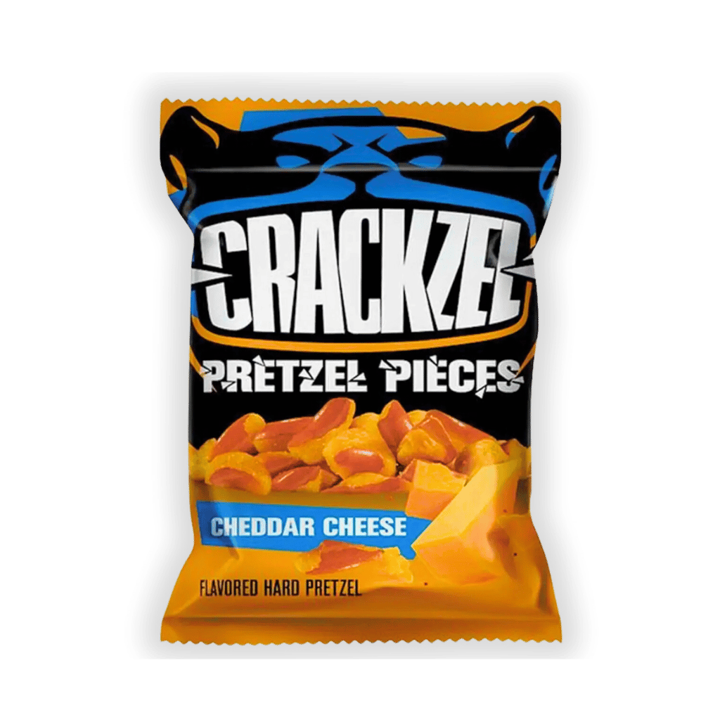 Crackzel Crackzel Pretzel Pieces Cheddar Cheese 85g - Allinone Trade GmbH