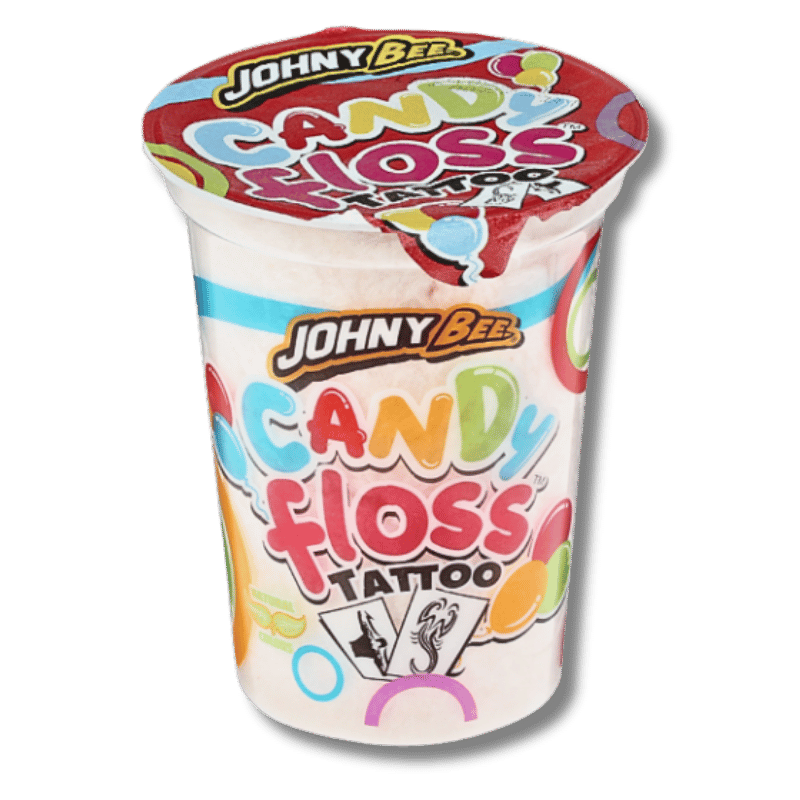 Johny Bee Johny Bee Candy Floss + Tattoo Zuckerwatte 20g - Allinone Trade GmbH