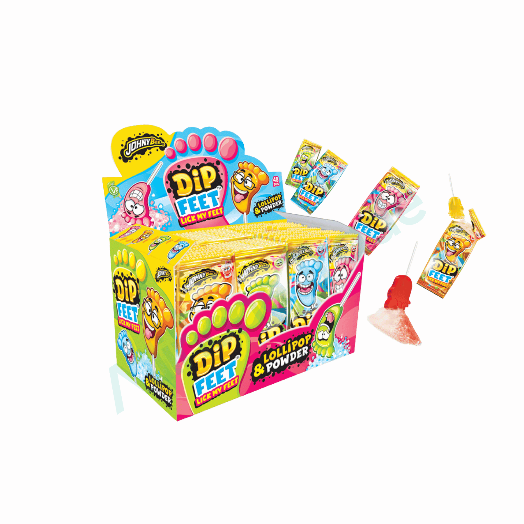Johny Bee Johny Bee Dip Feet Lollipop& Powder - Allinone Trade GmbH