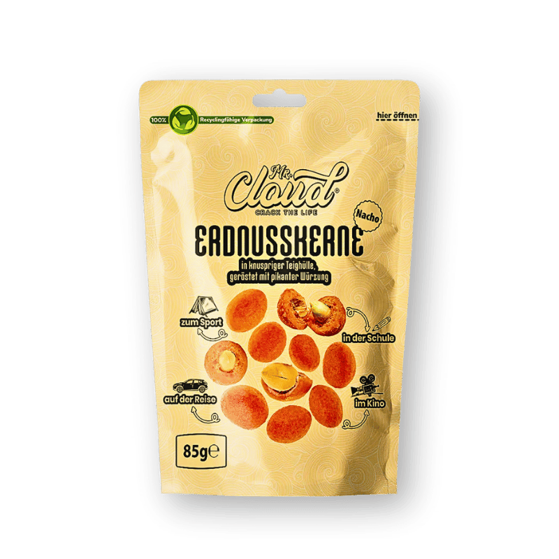 Mr. Cloud Mr. Cloud Erdnusskerne mit Teigmantel 85g - Allinone Trade GmbH