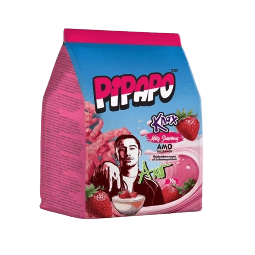 Pipapo Pipapo Knax Milky Strawberry 24x70g - Allinone Trade GmbH