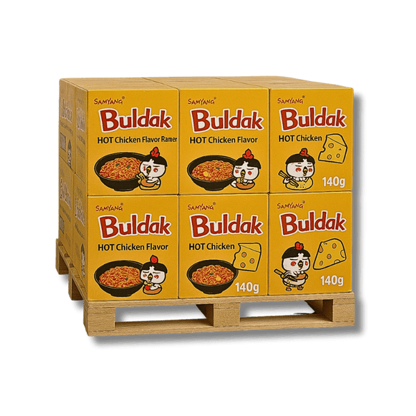 Samyang Samyang Buldak GELB Hot Chicken Cheese 2080 x 140g PALETTE - Allinone Trade GmbH