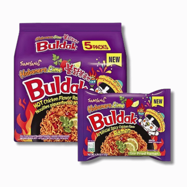 SamYang Buldak Samyang Buldak Hot chicken Habanero Lime 135g - Allinone Trade GmbH