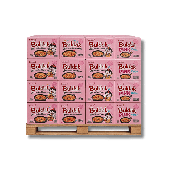 Samyang Samyang Buldak PINK Carbo Flavour EU 2080 x 130g PALETTE - Allinone Trade GmbH