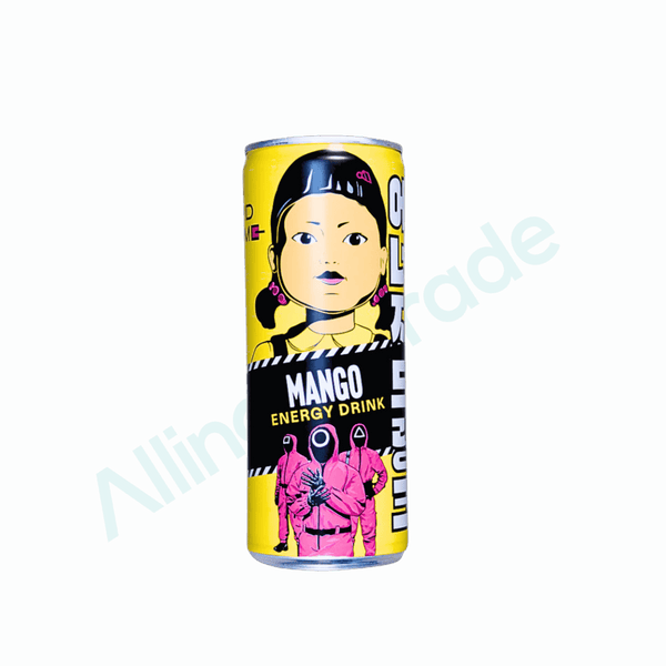 Squid Game Squid Game Energy Drink MANGO 250ml - Allinone Trade GmbH