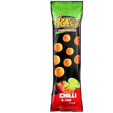 Tigas TIGAZ CORN BALLS Chilli & Lime Flavor 60x20g - Allinone Trade GmbH