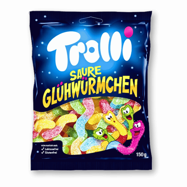 Trolli Trolli Fruchtgummi SAURE GLÜHWÜRMCHEN 75 g - Allinone Trade GmbH
