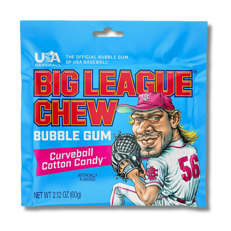 Big League Chew Bubble Gum Cotton Candy 60g