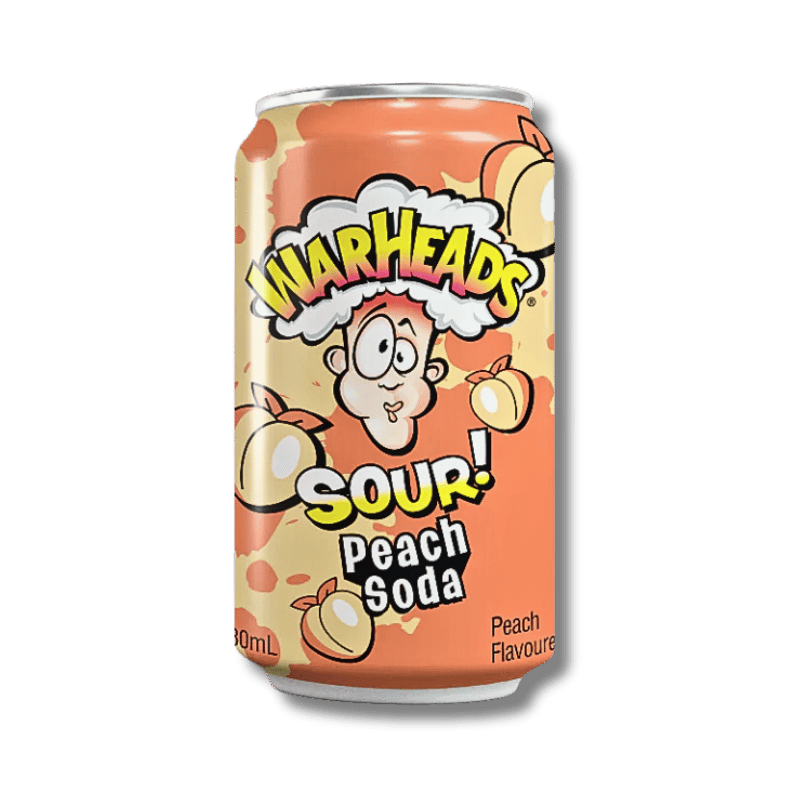Warheads Sour Peach Soda 330ml