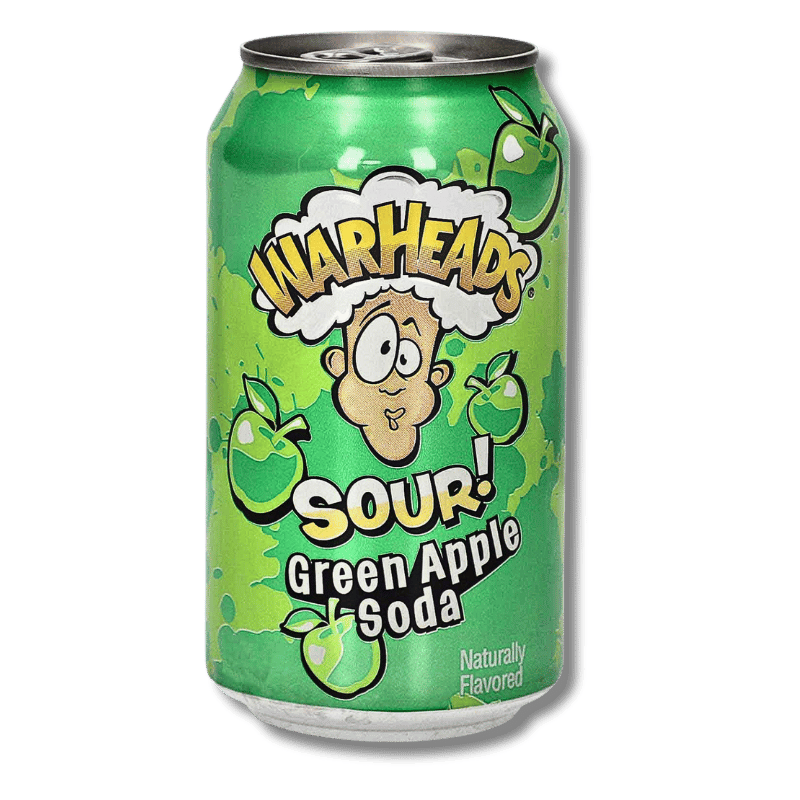 Warheads Sour Green Apple Soda 330ml