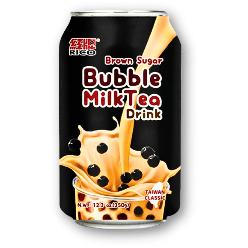 Rico Bubble Milk Tea - Getränk Brauner Zucker 340ml - Allinone Trade GmbH