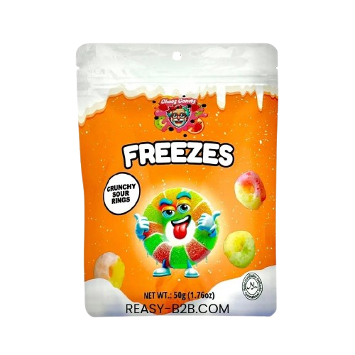 Chaos Candy Freezes Crunchy Sour Rings 24x50g