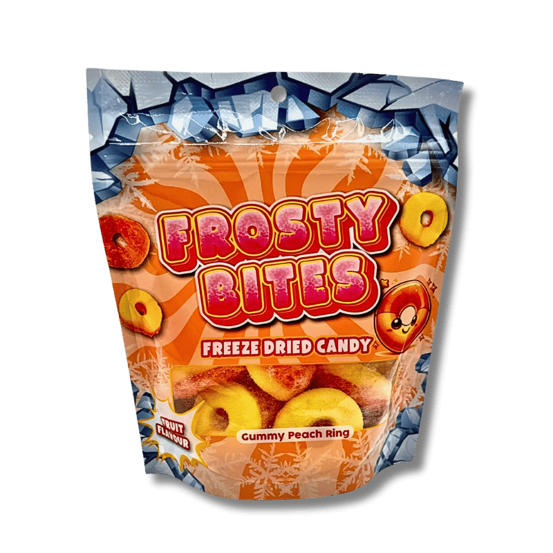 Frosty Bites Frosty Bites Gummy Peach Ring 50g - Allinone Trade GmbH