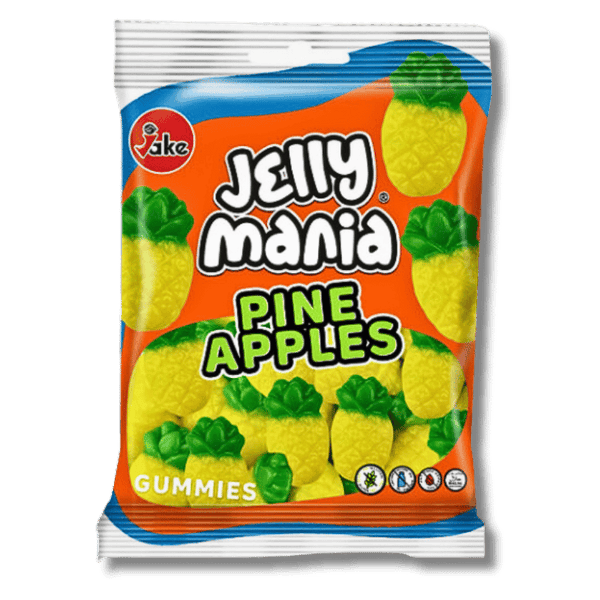 Jake Jake Jelly Mania Pineapples (Ananas) 100g - Allinone Trade GmbH