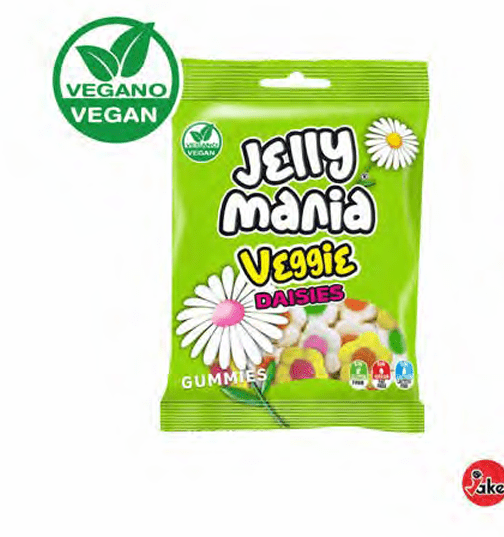 Jelly Mania Jelly Mania Veggie Daisies 100g - Allinone Trade GmbH