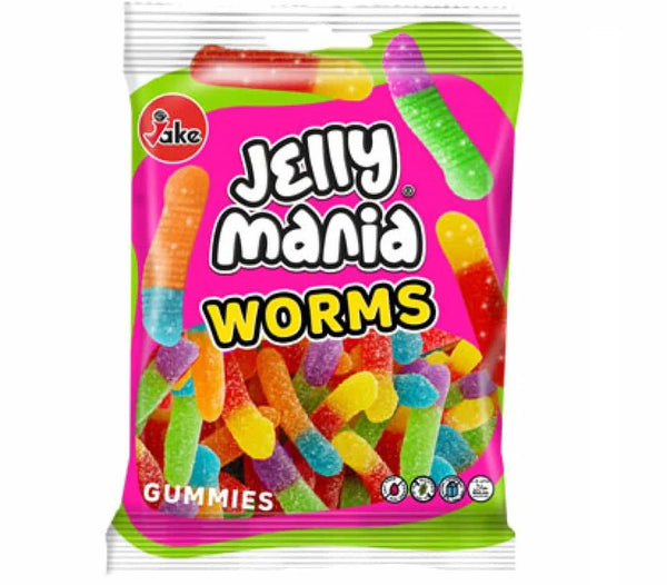 Jelly Mania Jelly Mania Worms 100g - Allinone Trade GmbH