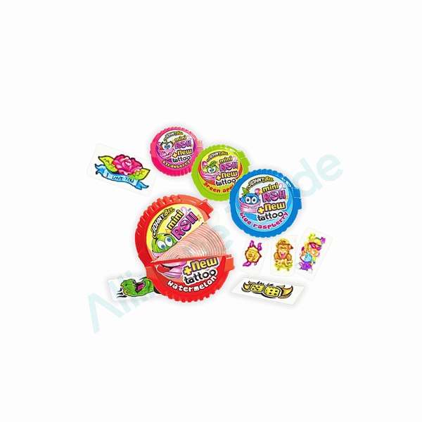 Johney Bee Johny Bee Bubble gum Rolle mit Tattoo 18g - Allinone Trade GmbH