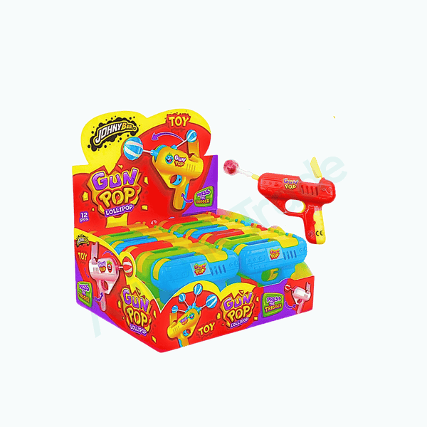 Johny Bee Johny Bee Gun Pop Lollipop 10g - Allinone Trade GmbH