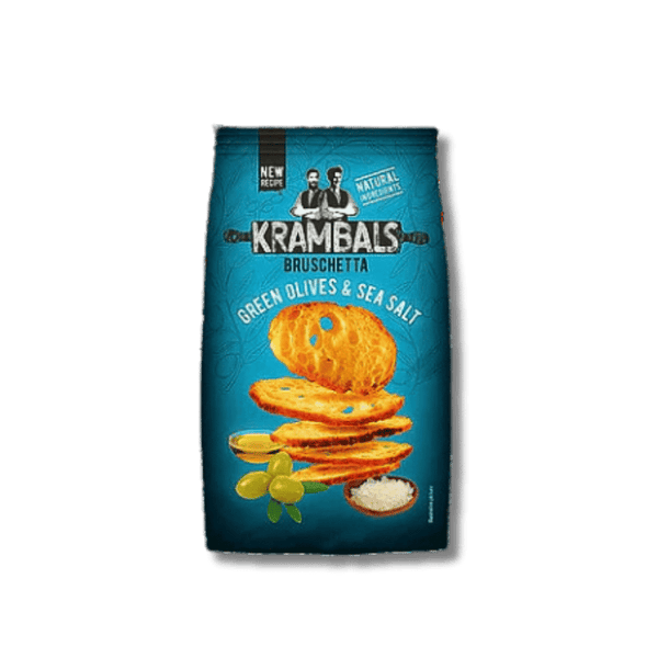 Krambals Krambals Bruschetta GreenOlives & Sea Salt 70g - Allinone Trade GmbH