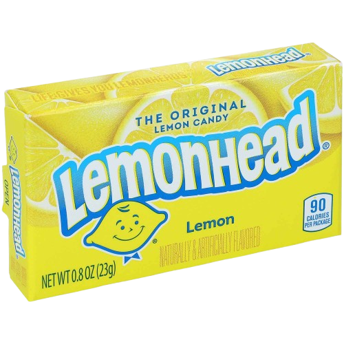 LEMONHEAD THE ORIGINAL LEMON CANDY 24x23g