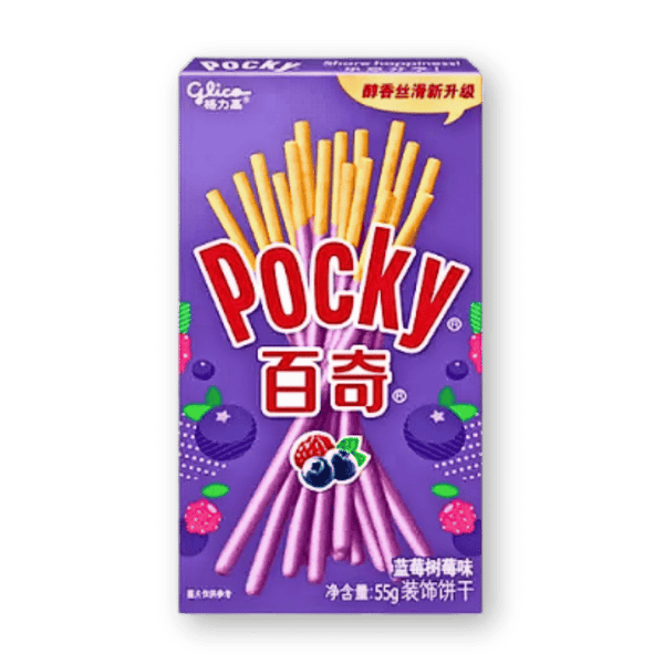 Pocky Pocky Heidelbeere und Himbeere Sticks 55g - Allinone Trade GmbH