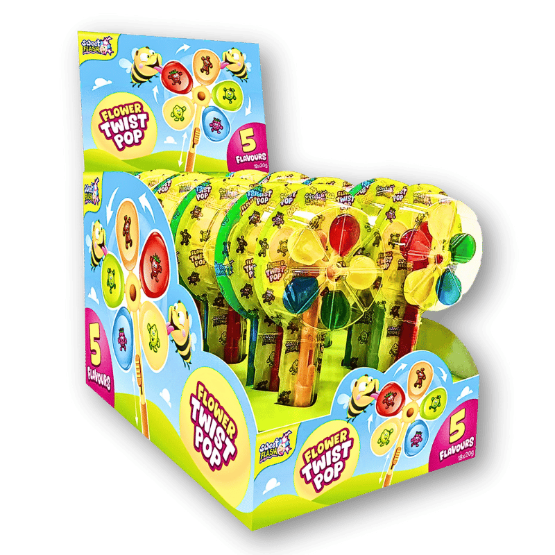 Sweet Flash Sweet Flash Flower Twist Pop 20g - Allinone Trade GmbH