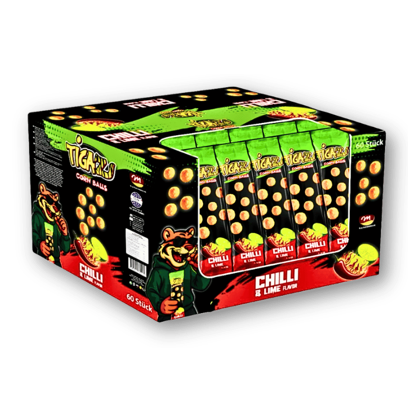 Tigaz Tigaz Corn Balls Chilli & Lime 20g - Allinone Trade GmbH