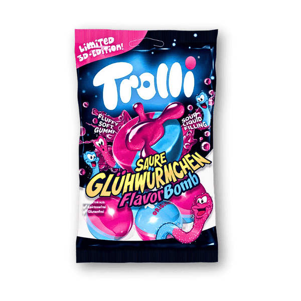 Trolli Trolli Flavor Bomb Saure Glühwürmchen 75g - Allinone Trade GmbH